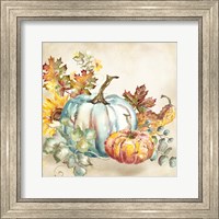 Framed 'Watercolor Harvest Pumpkin III' border=