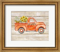 Framed Happy Harvest I-Truck