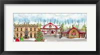 Framed Christmas Village panel II