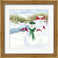 Framed Snowman Christmas II