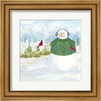 Framed Snowman Christmas V