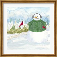 Framed Snowman Christmas V