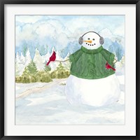 Framed Snowman Christmas V