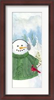 Framed Snowman Christmas vertical I