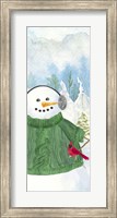 Framed Snowman Christmas vertical I