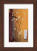 Framed Oriental Blossoms III