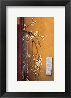 Framed Oriental Blossoms III