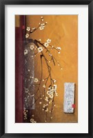 Framed Oriental Blossoms III