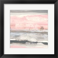 Framed Charcoal and Blush II