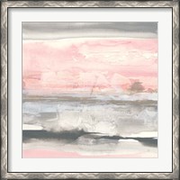 Framed Charcoal and Blush II