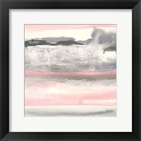 Framed Charcoal and Blush I