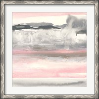 Framed Charcoal and Blush I