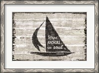 Framed Driftwood Coast Scripture II