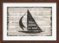 Framed Driftwood Coast Scripture II