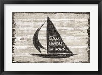 Framed Driftwood Coast Scripture II