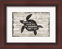 Framed Driftwood Coast Scripture III