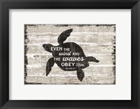 Framed Driftwood Coast Scripture III