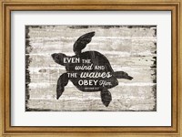 Framed Driftwood Coast Scripture III