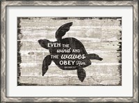 Framed Driftwood Coast Scripture III