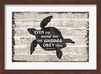 Framed Driftwood Coast Scripture III