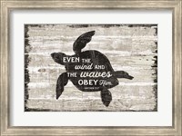 Framed Driftwood Coast Scripture III