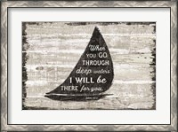 Framed Driftwood Coast Scripture I