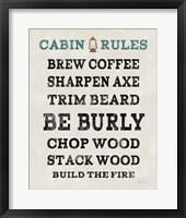 Cabin Life V Framed Print