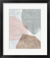 Framed 'Pensive II Blush Gray' border=