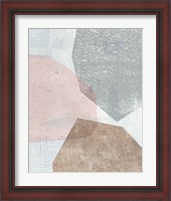 Framed 'Pensive II Blush Gray' border=