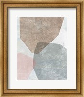 Framed 'Pensive I Blush Gray' border=