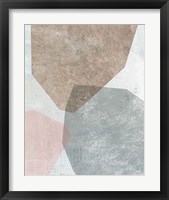Framed 'Pensive I Blush Gray' border=