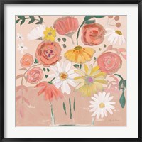 Framed Folk Floral II Modern