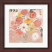 Framed Folk Floral II Modern