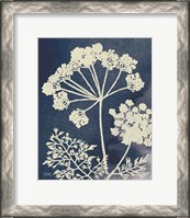 Framed Dark Blue Sky Garden II