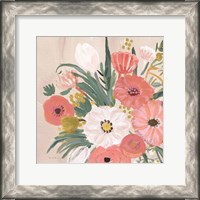 Framed Vintage Floral IV Flipped Modern