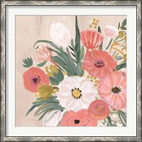 Framed Vintage Floral IV Flipped Modern