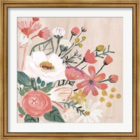 Framed Vintage Floral II Modern