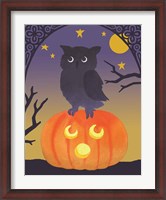 Framed Halloween Critter III Light Owl