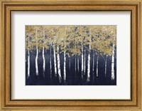 Framed Shimmering Forest Indigo