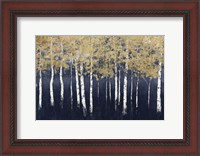 Framed Shimmering Forest Indigo