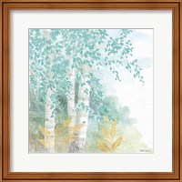 Framed 'Natures Leaves II' border=