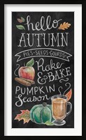 Harvest Chalk XI Framed Print