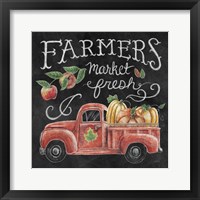 Harvest Chalk VII Framed Print