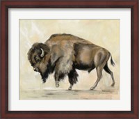 Framed Bronze Buffalo