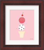 Framed Ice Cream and Cherry II