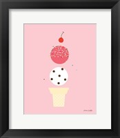Framed Ice Cream and Cherry II