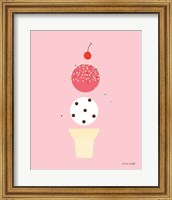 Framed Ice Cream and Cherry II