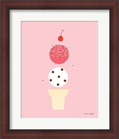 Framed Ice Cream and Cherry II