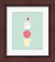 Framed Ice Cream and Cherry I