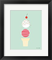 Framed Ice Cream and Cherry I